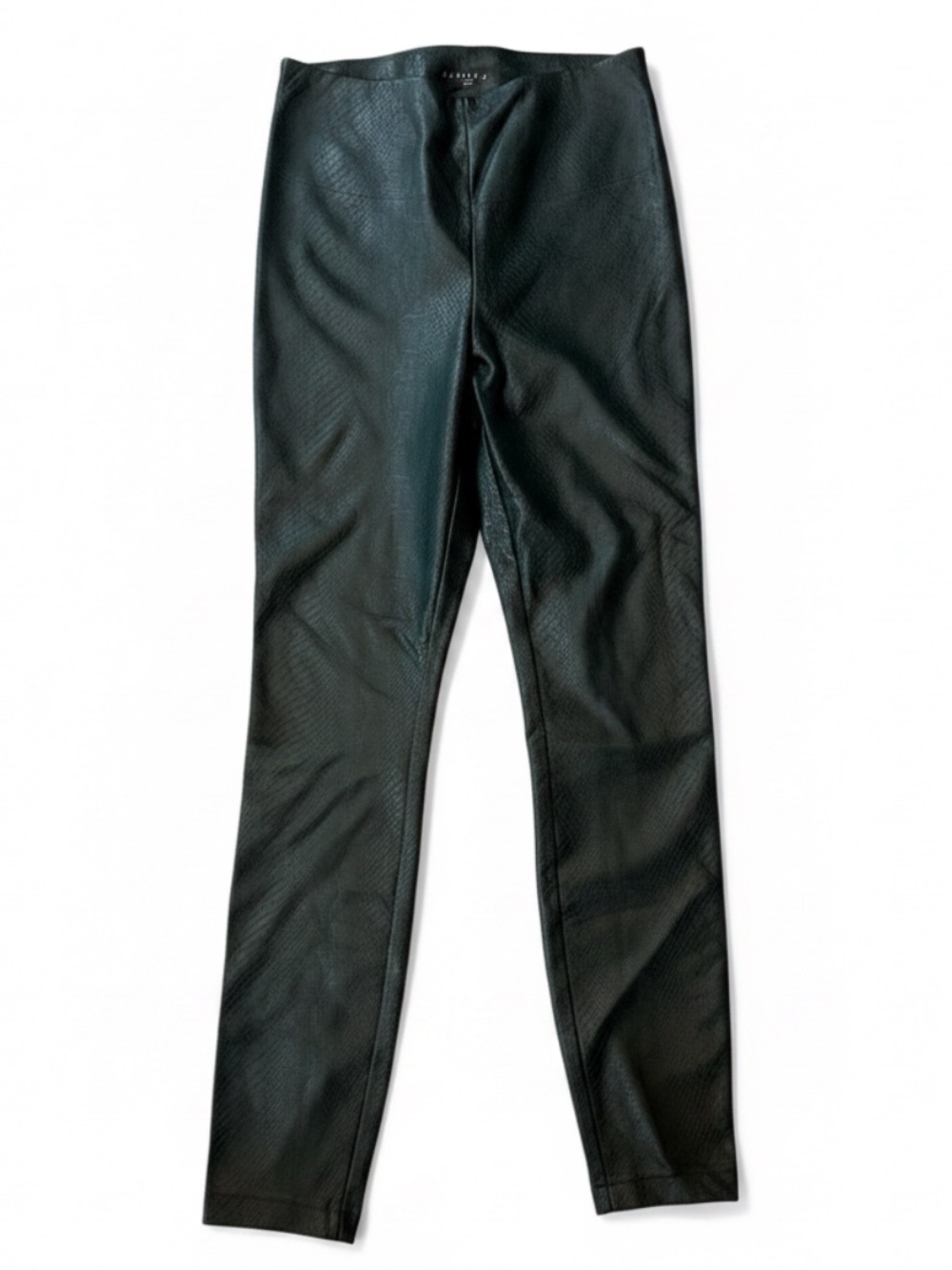WHBM Green Croc Faux Leather Leggings